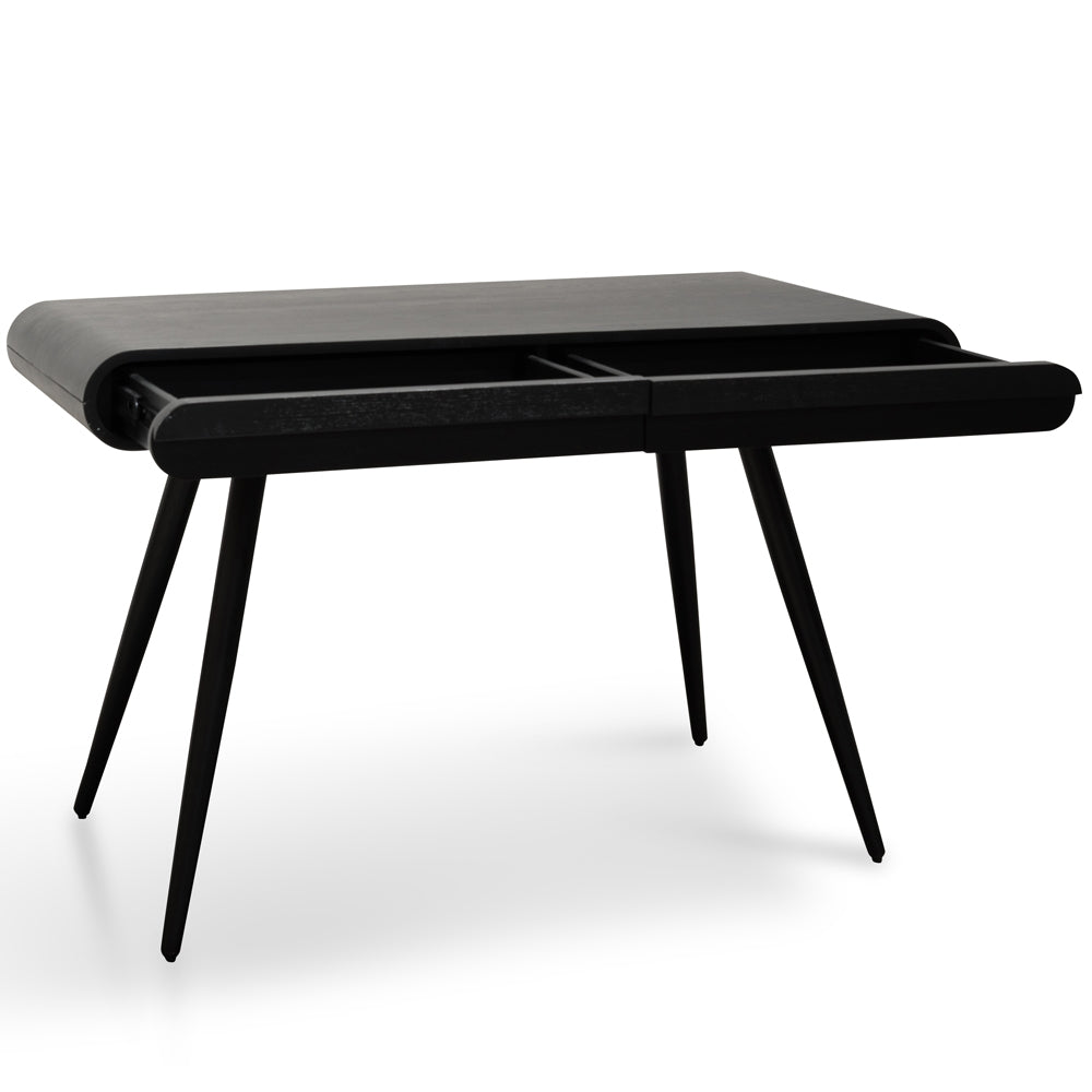 Narrow Wood Ferrara Console Table - Black 75cm (H)