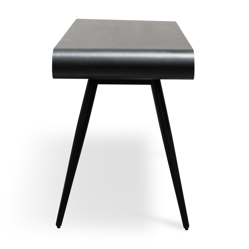 Narrow Wood Ferrara Console Table - Black 75cm (H)