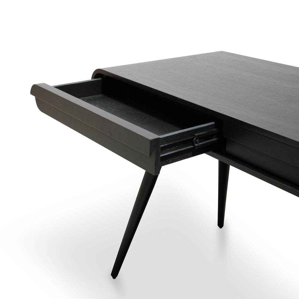 Narrow Wood Ferrara Console Table - Black 75cm (H)
