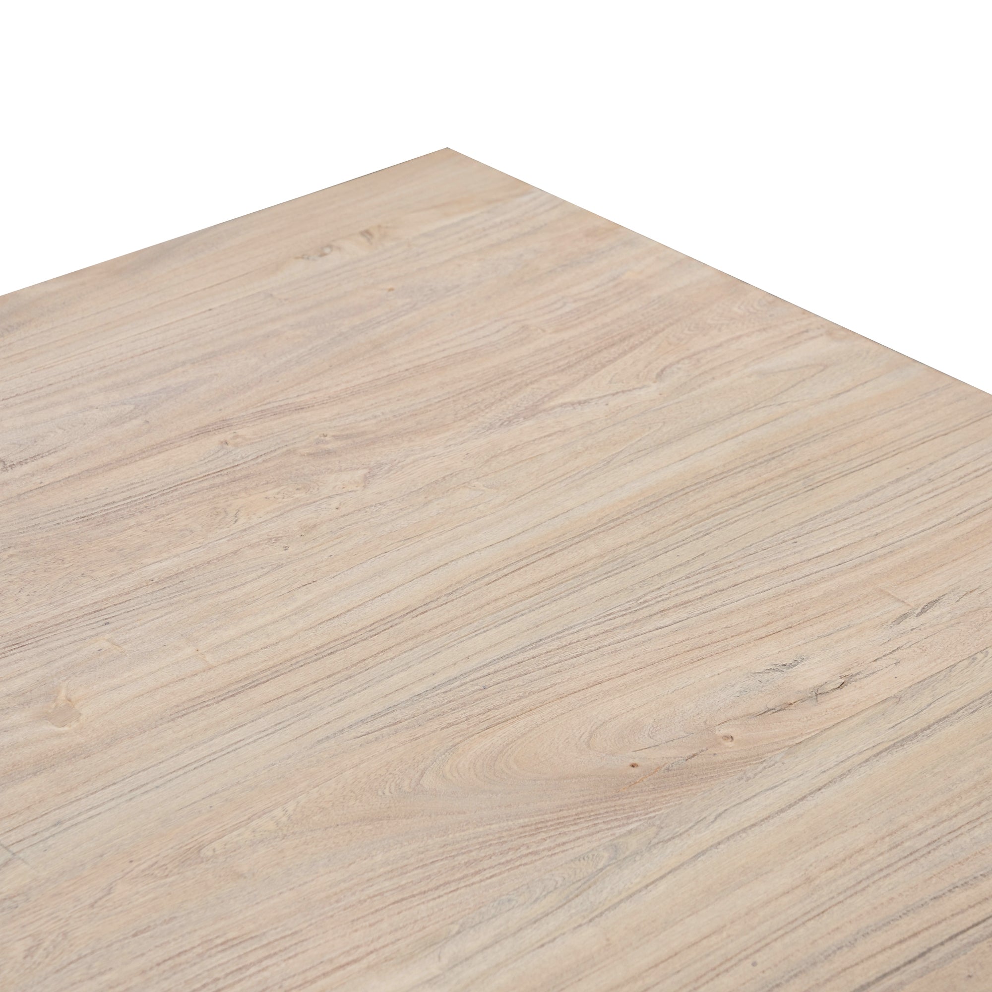 Reclaimed Elm Wood Siena Dining Table 3m - Rustic Natural - Thick Top