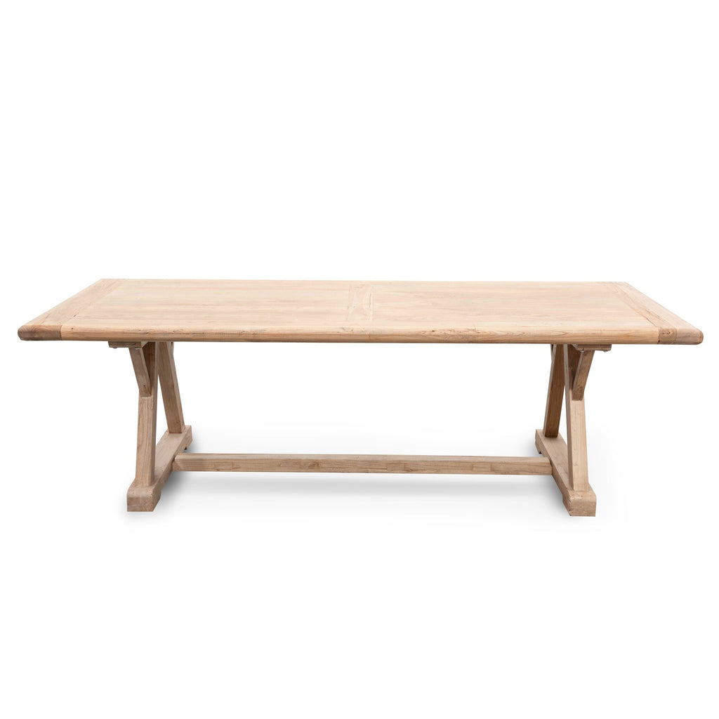 Reclaimed Elm Wood 2.4m Siena Dining Table