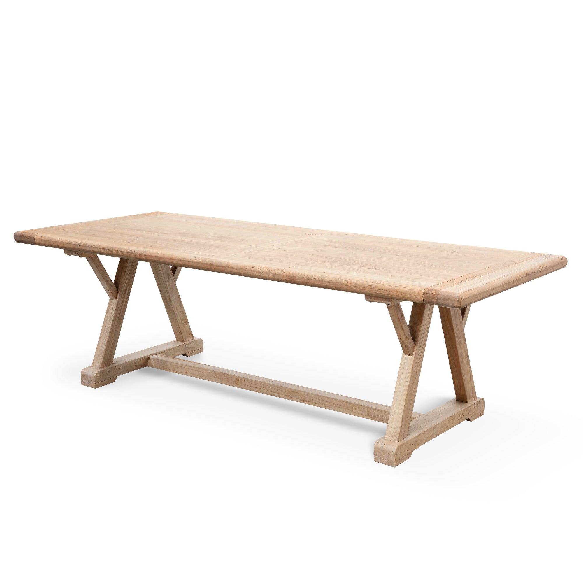 Reclaimed Elm Wood 2.4m Siena Dining Table