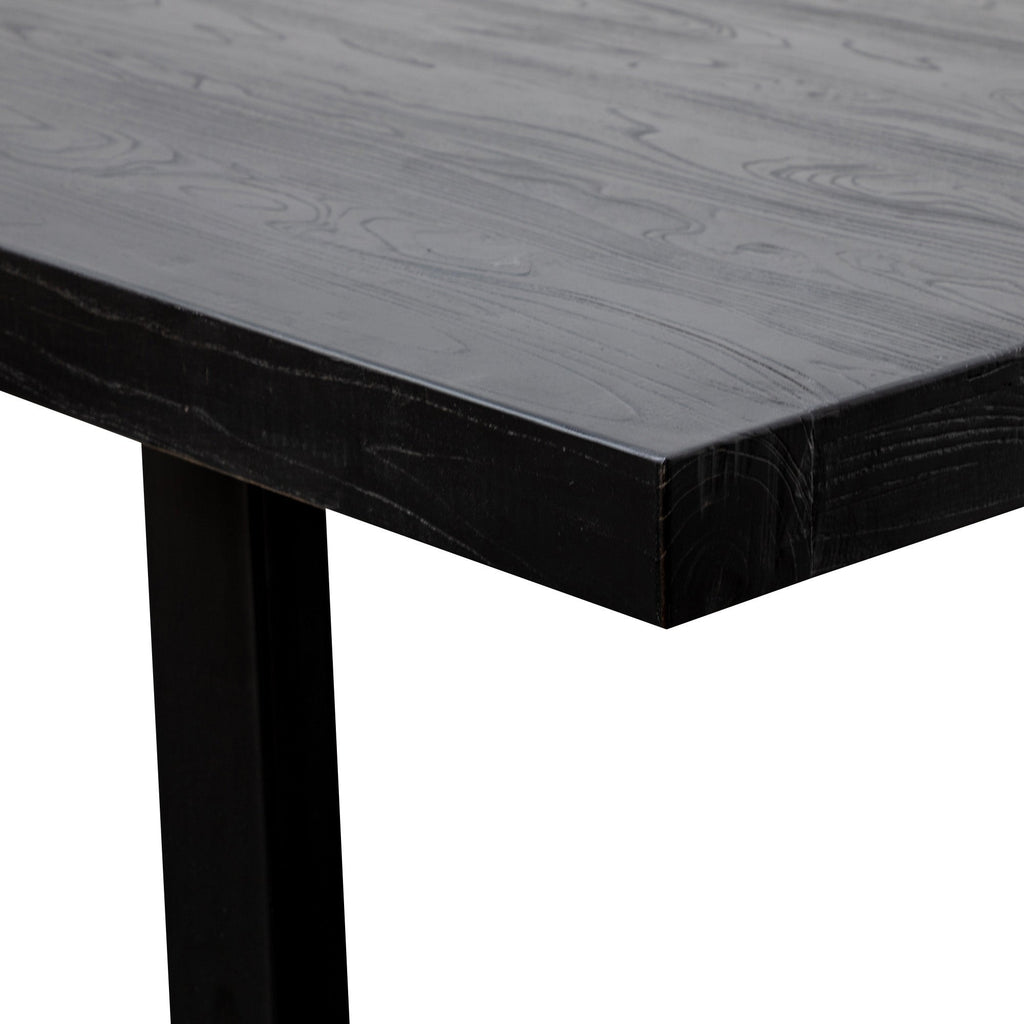 3m Reclaimed Siena Dining Table - Full Black