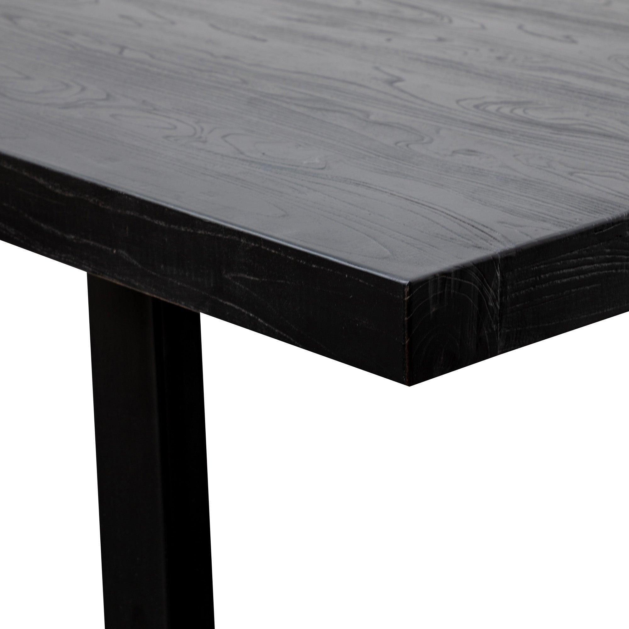 3m Reclaimed Siena Dining Table - Full Black