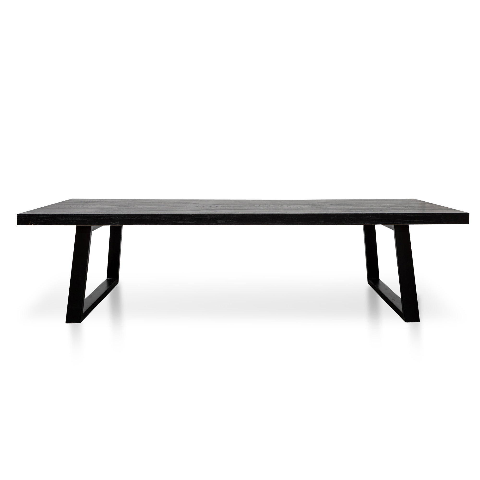 3m Reclaimed Siena Dining Table - Full Black