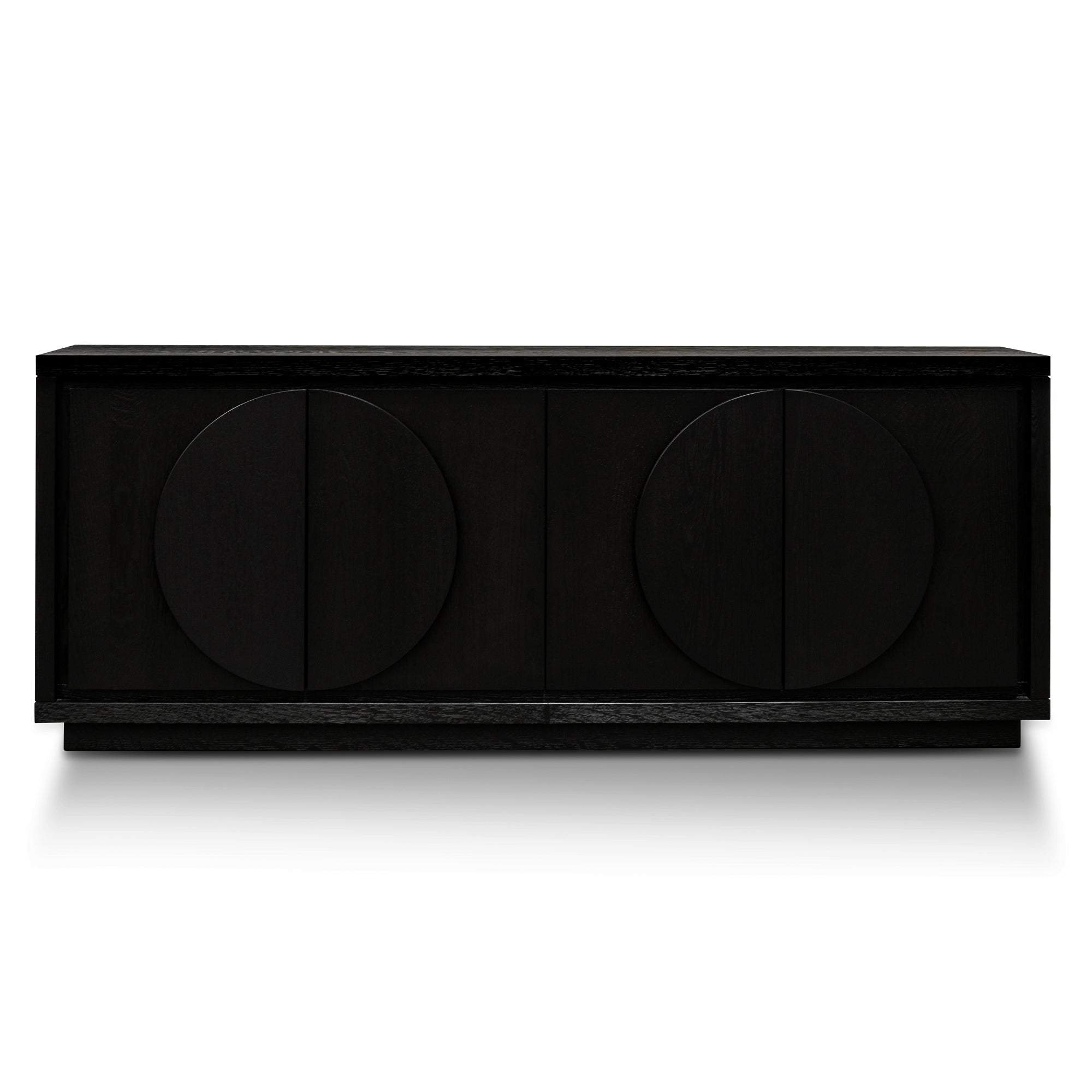 2m Modena Buffet Unit - Textured Espresso Black