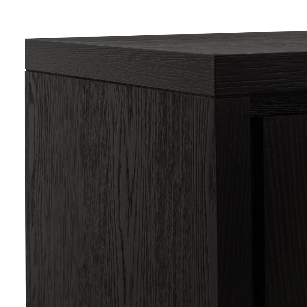 2m Modena Buffet Unit - Textured Espresso Black