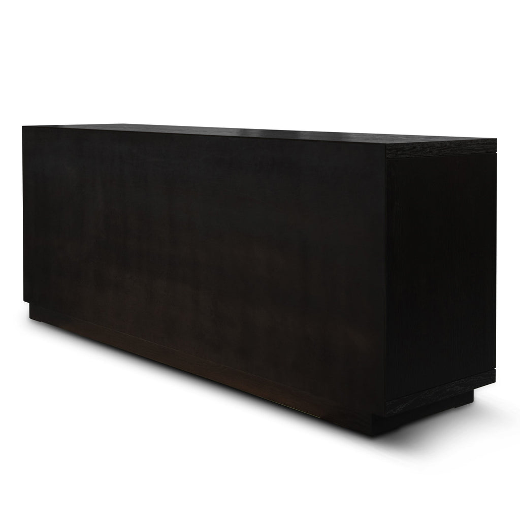 2m Modena Buffet Unit - Textured Espresso Black