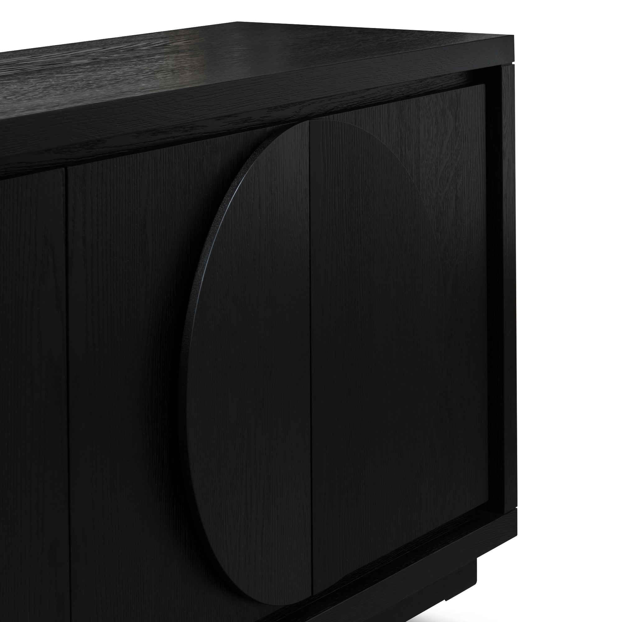 2m Modena Buffet Unit - Textured Espresso Black
