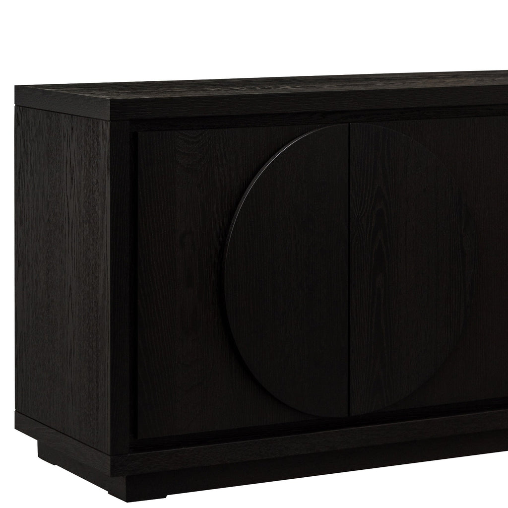 2m Modena Buffet Unit - Textured Espresso Black