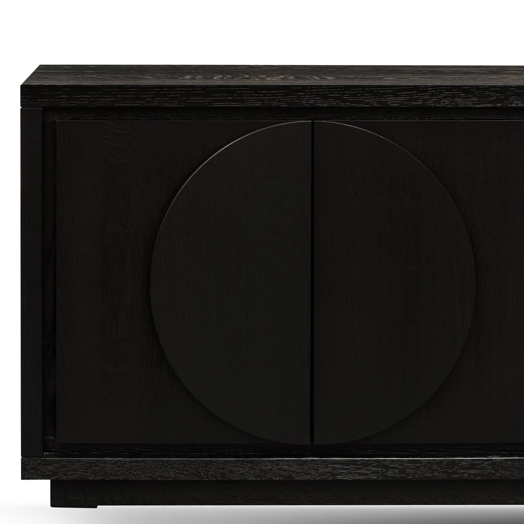 2m Modena Buffet Unit - Textured Espresso Black