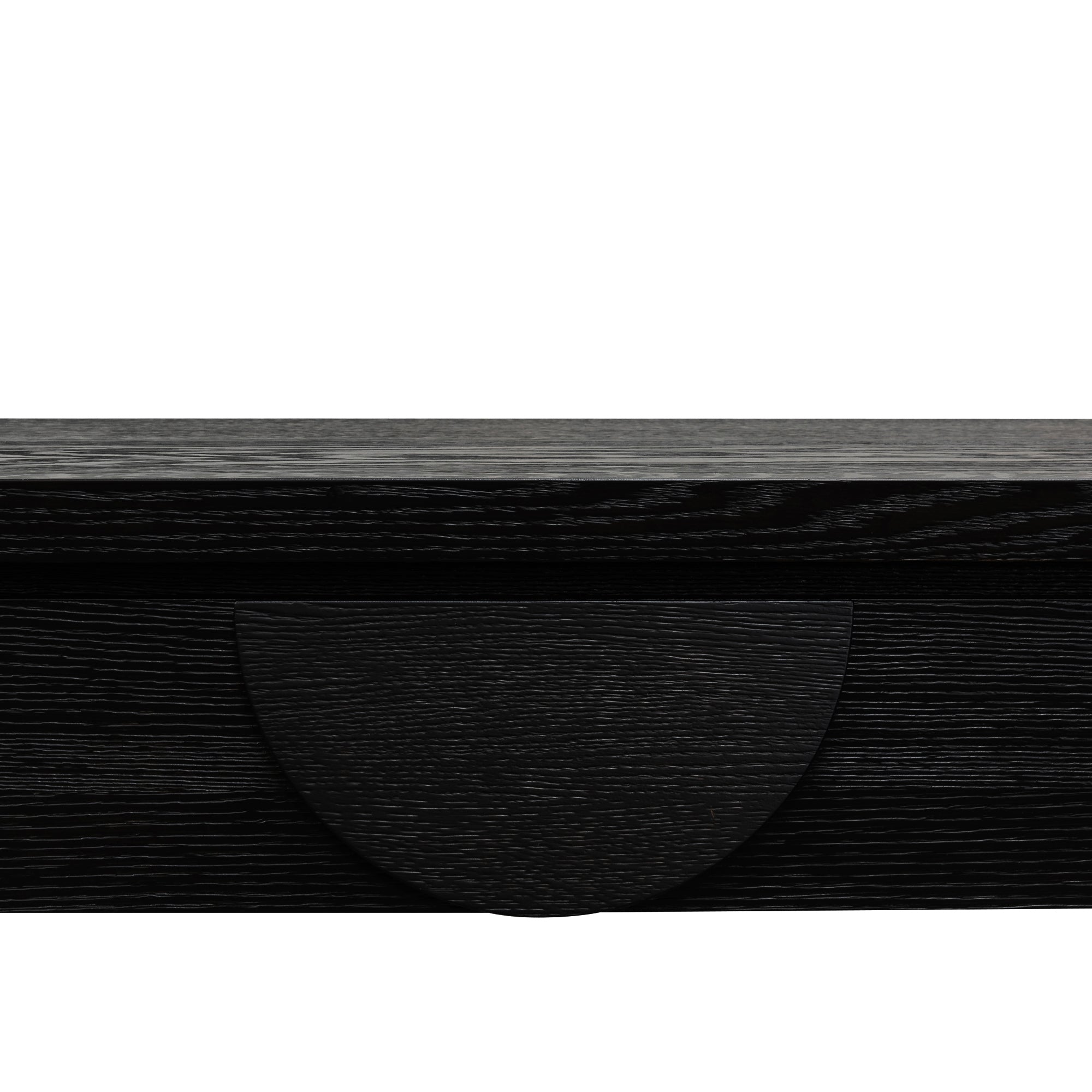 1.4m Ferrara Console Table - Textured Espresso Black