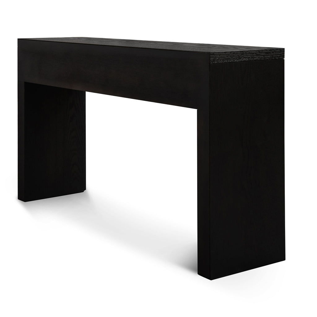 1.4m Ferrara Console Table - Textured Espresso Black