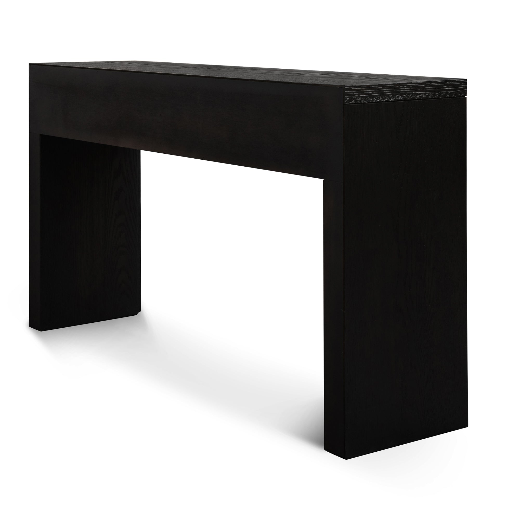 1.4m Ferrara Console Table - Textured Espresso Black