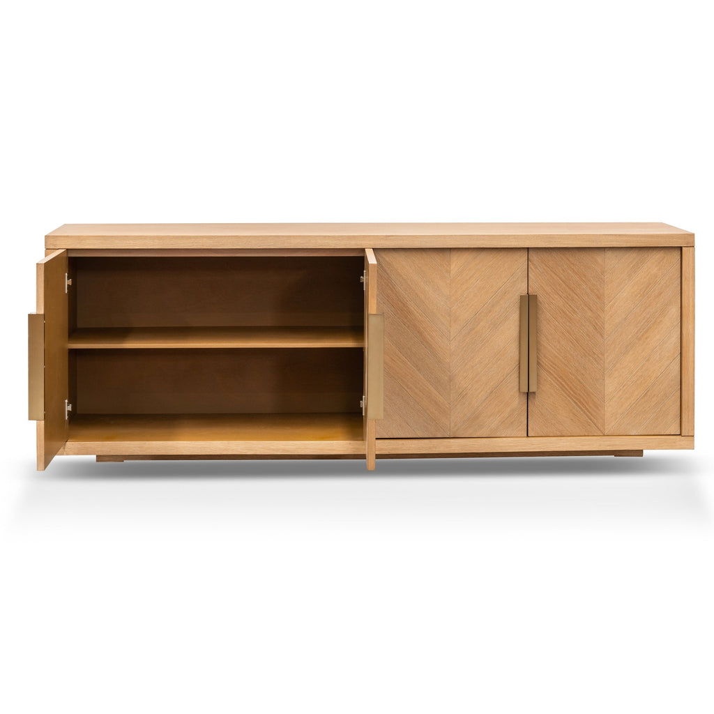 2m Modena Buffet Unit - Dusty Oak