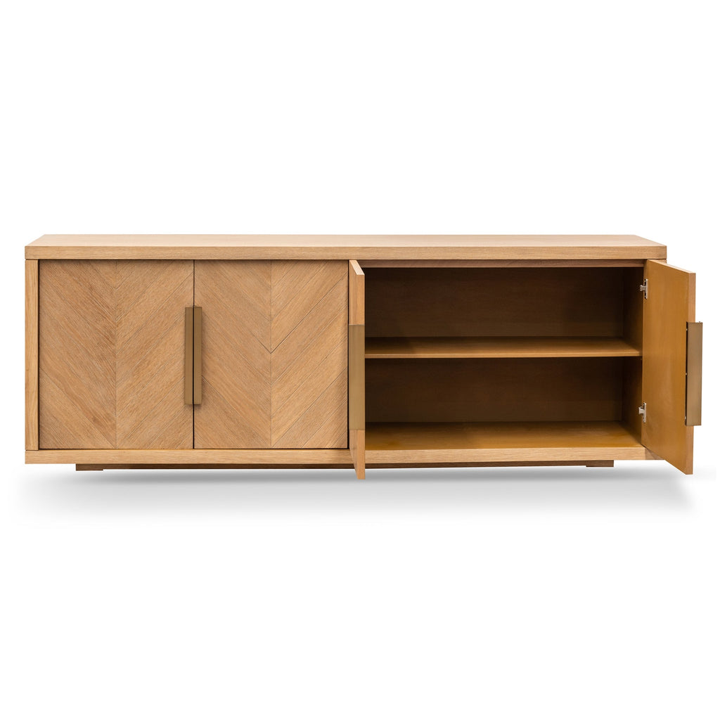 2m Modena Buffet Unit - Dusty Oak