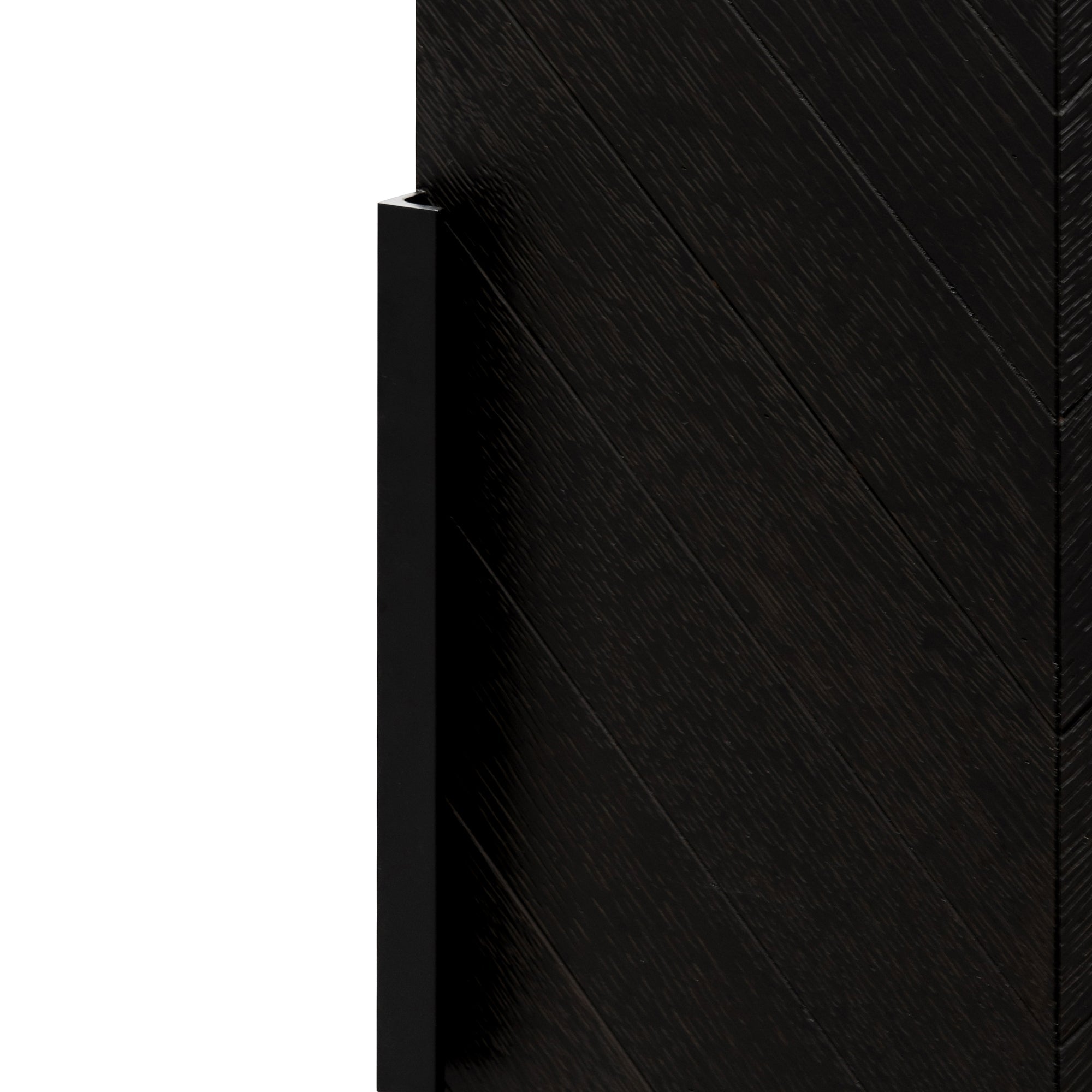 2m Modena Buffet Unit - Textured Espresso Black