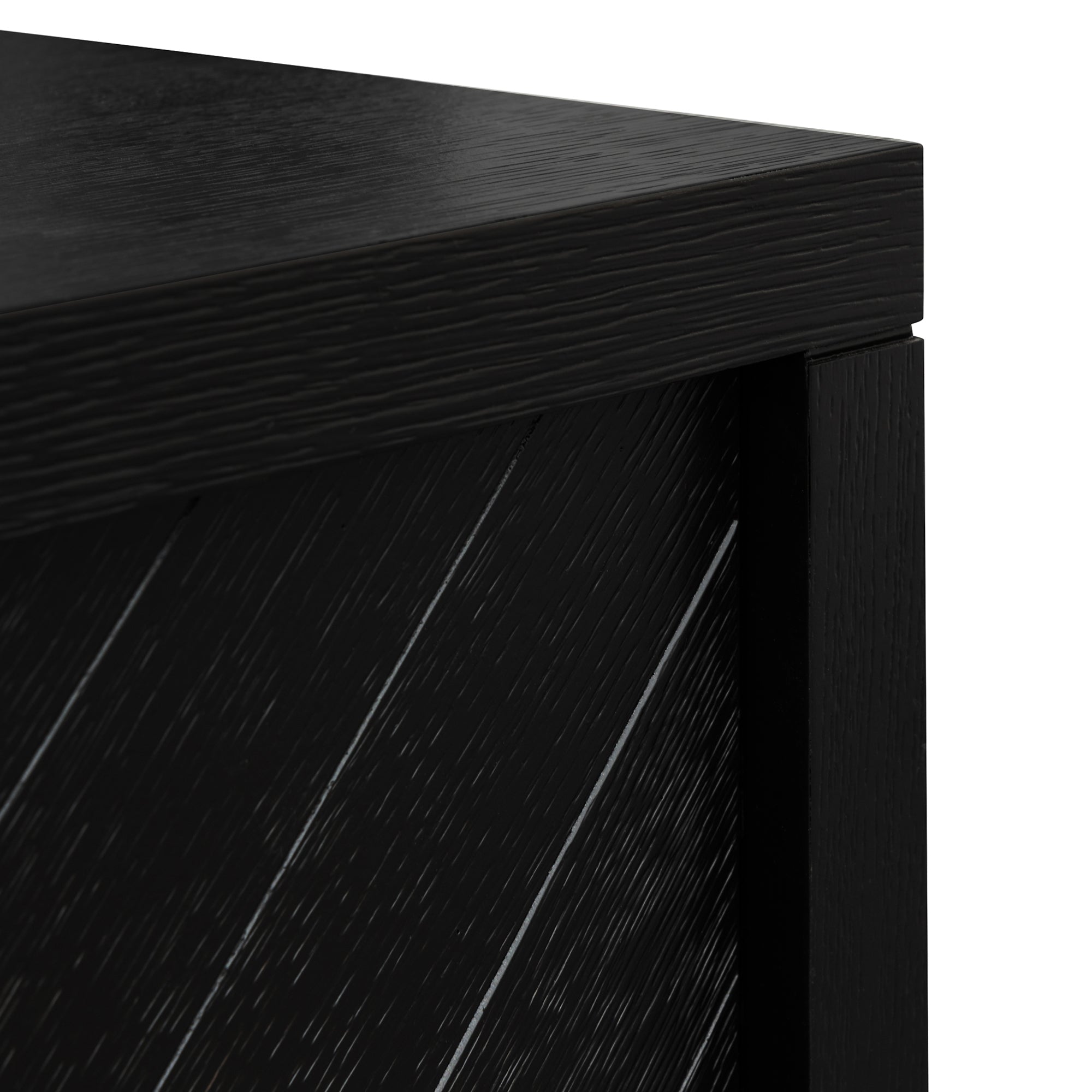 2m Modena Buffet Unit - Textured Espresso Black