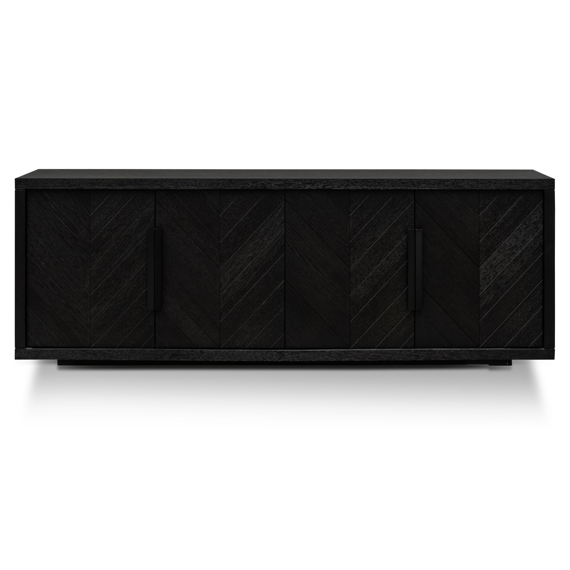 2m Modena Buffet Unit - Textured Espresso Black