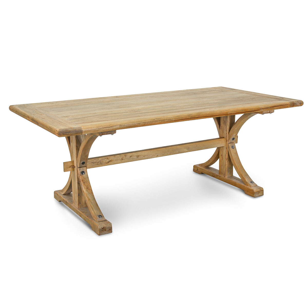Reclaimed Elm Wood Siena Dining Table 2m - Natural
