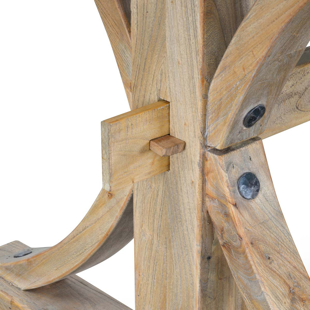 Reclaimed Elm Wood Siena Dining Table 2m - Natural