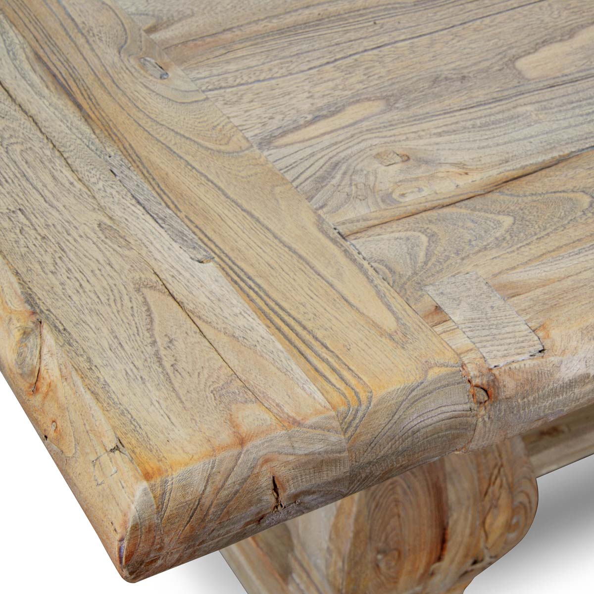 Wood Siena Dining Table 2.4m - Rustic Natural