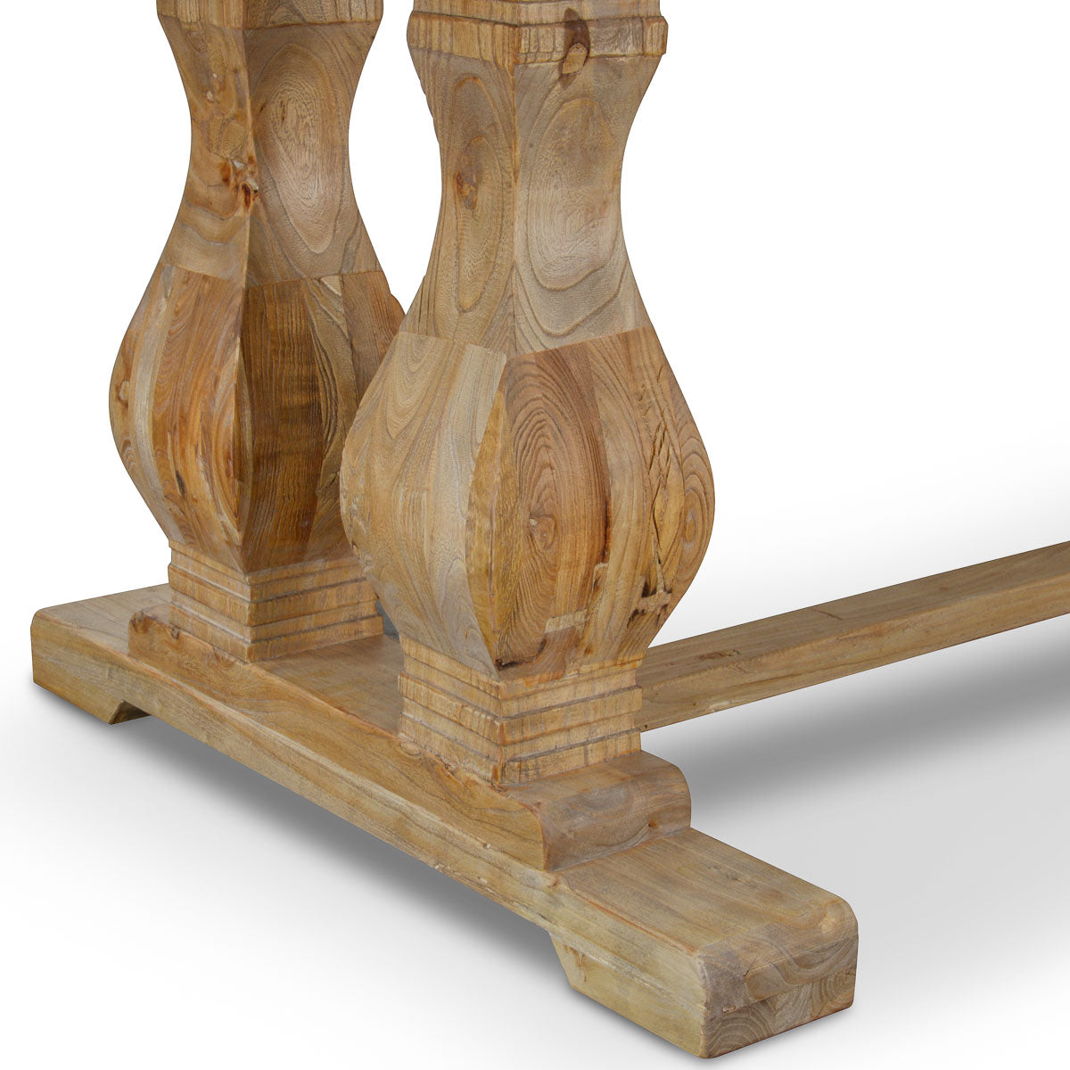 Wood Siena Dining Table 2.4m - Rustic Natural