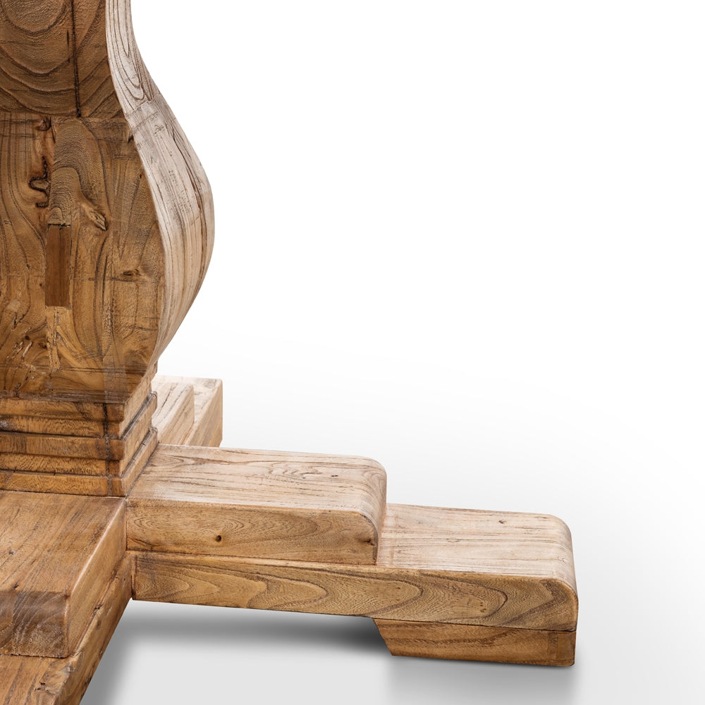 Round Siena Dining Table 140cm - Rustic Natural