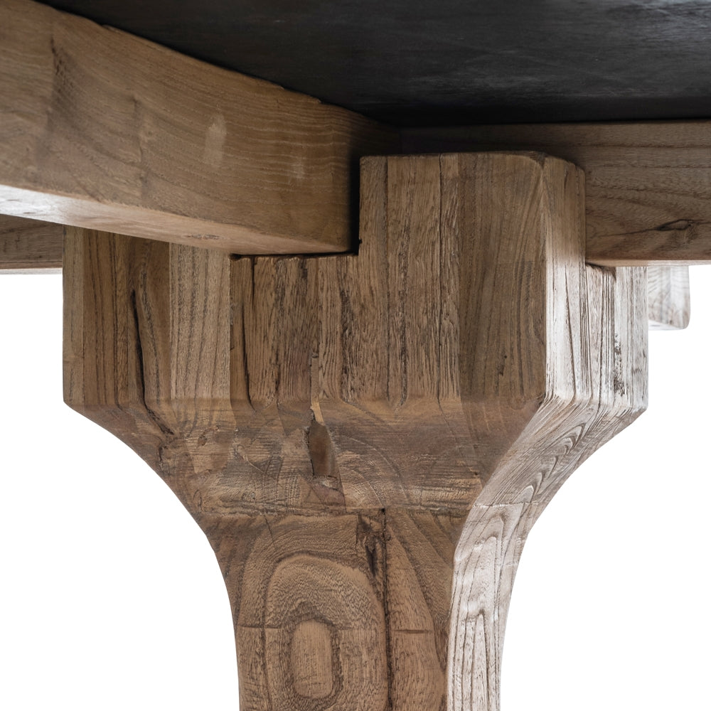 Round Siena Dining Table 140cm - Rustic Natural