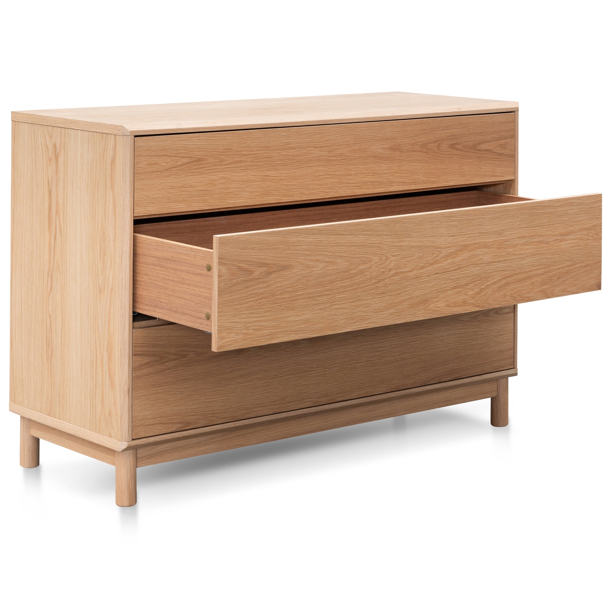 3 Drawers Padova Dresser Unit - Natural Oak