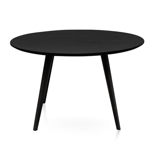 1.2m Veneer Wooden Siena Dining Table - Full Black