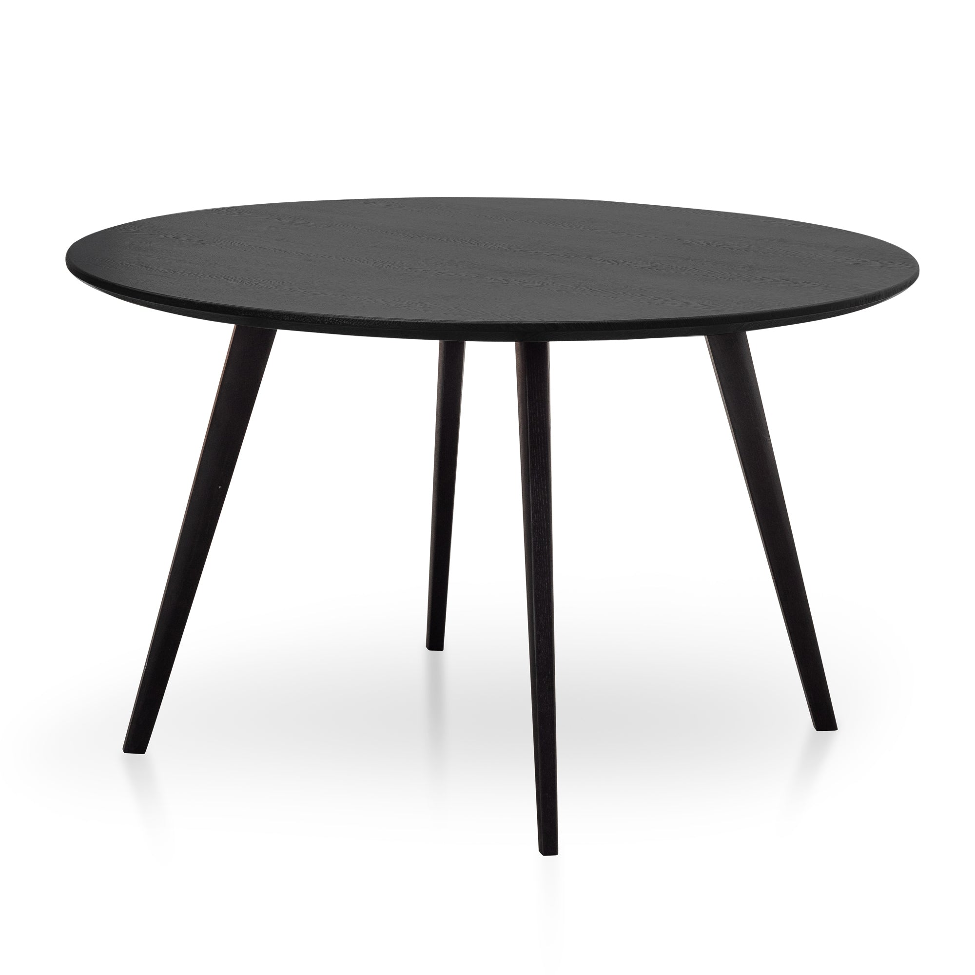 1.2m Veneer Wooden Siena Dining Table - Full Black