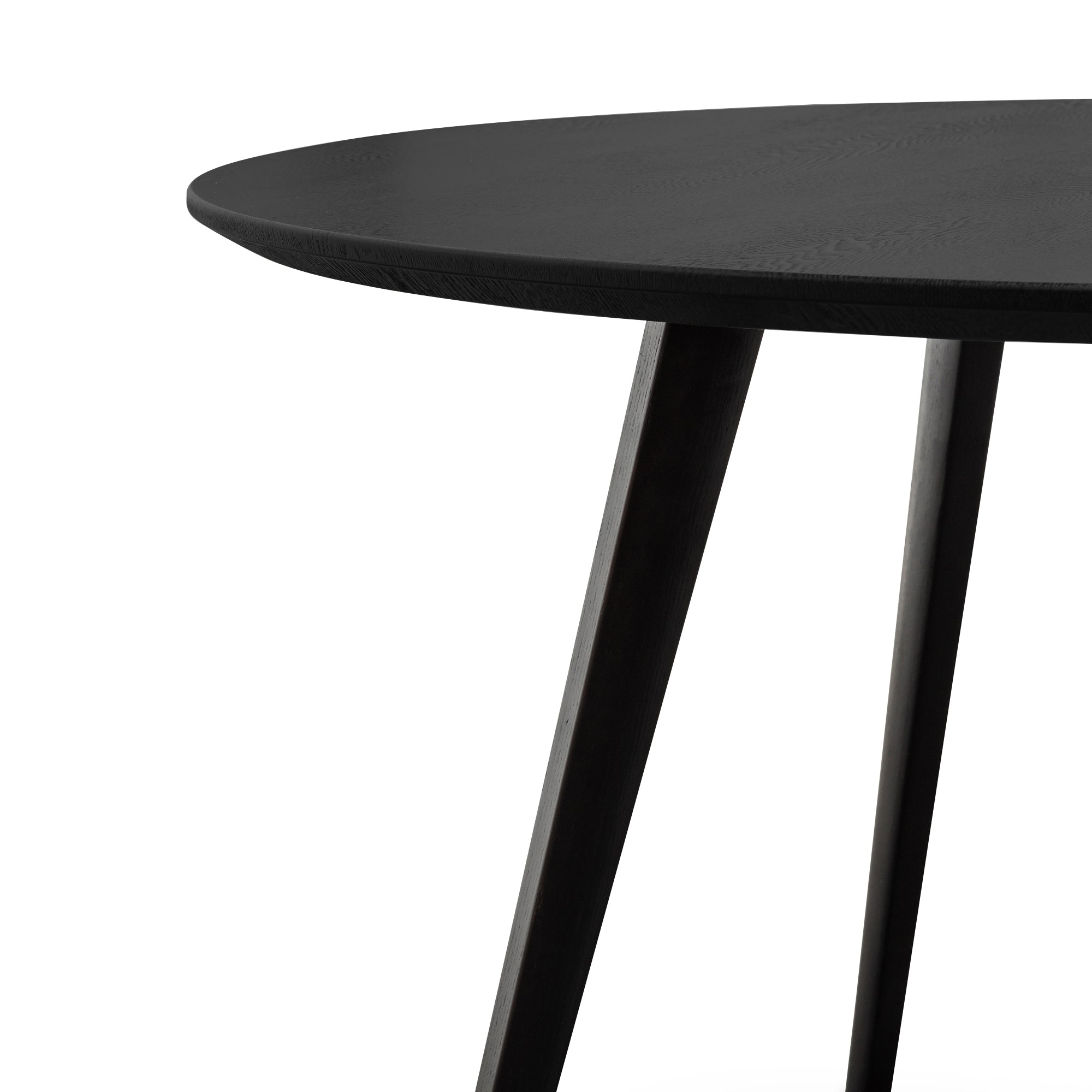 1.2m Veneer Wooden Siena Dining Table - Full Black
