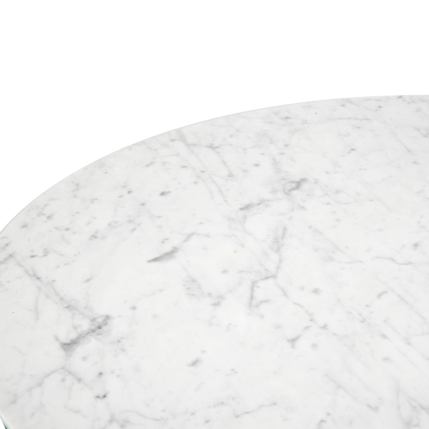1.15m Round Marble Siena Dining Table - Dark Brown Base