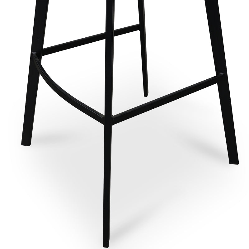 80cm Amalfi Bar Stool in Black Fabric (Set of 2)