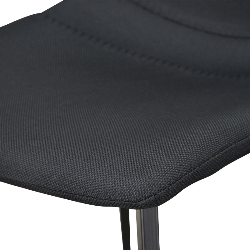 80cm Amalfi Bar Stool in Black Fabric (Set of 2)