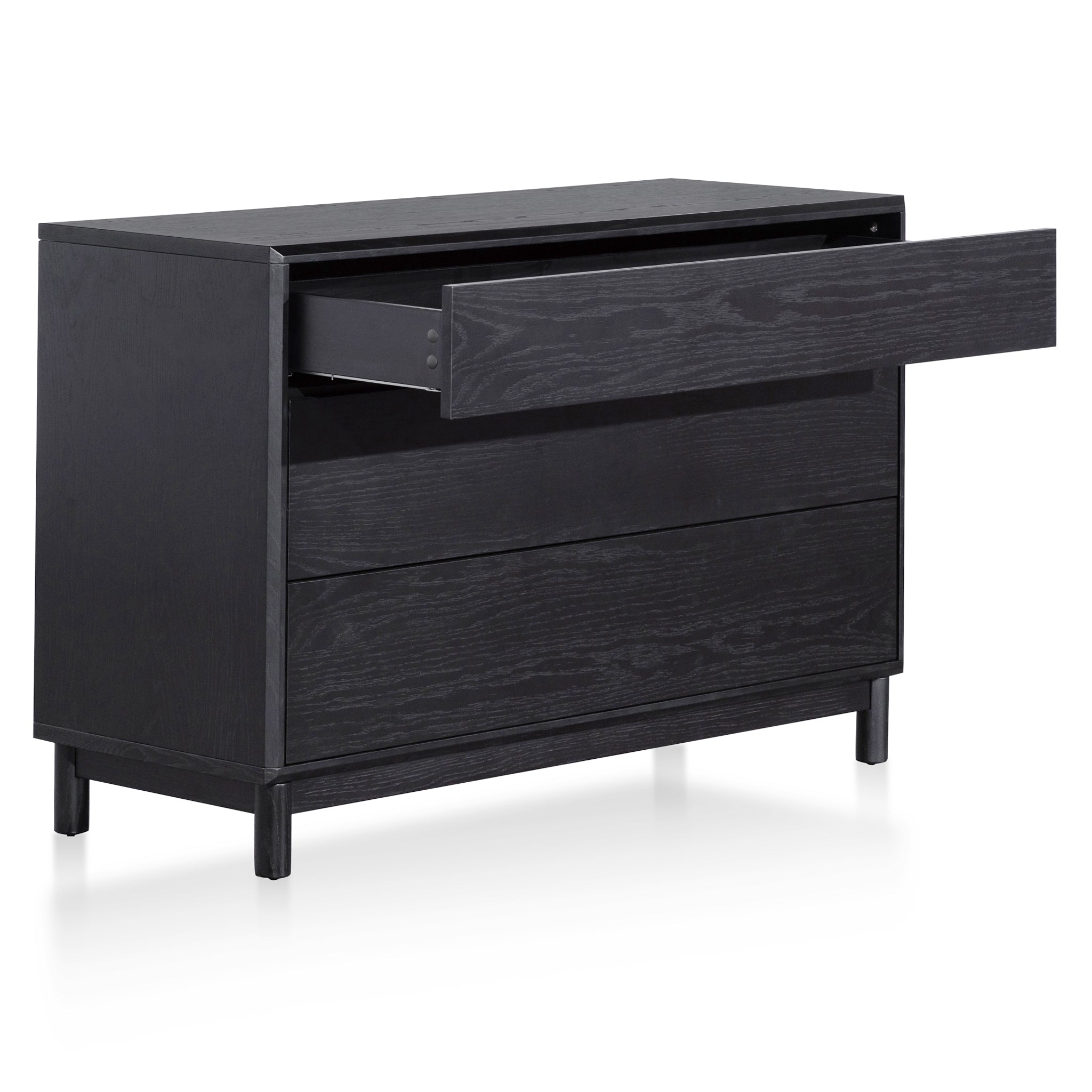 3 Drawers Padova Dresser Unit - Black Oak