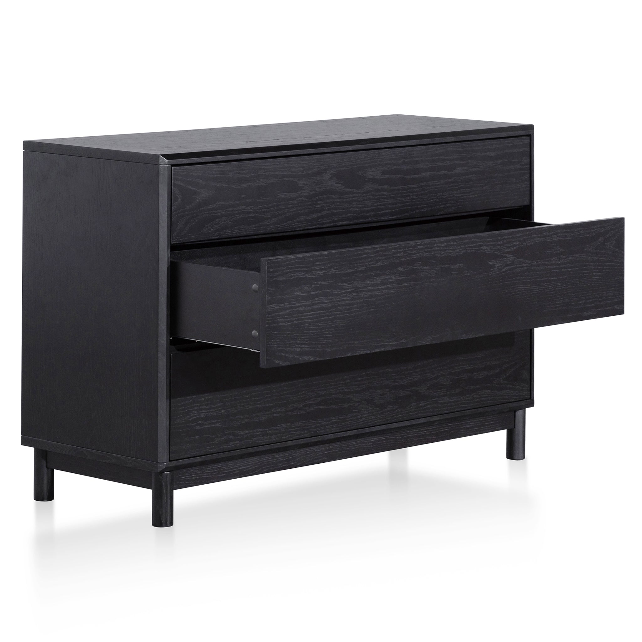 3 Drawers Padova Dresser Unit - Black Oak