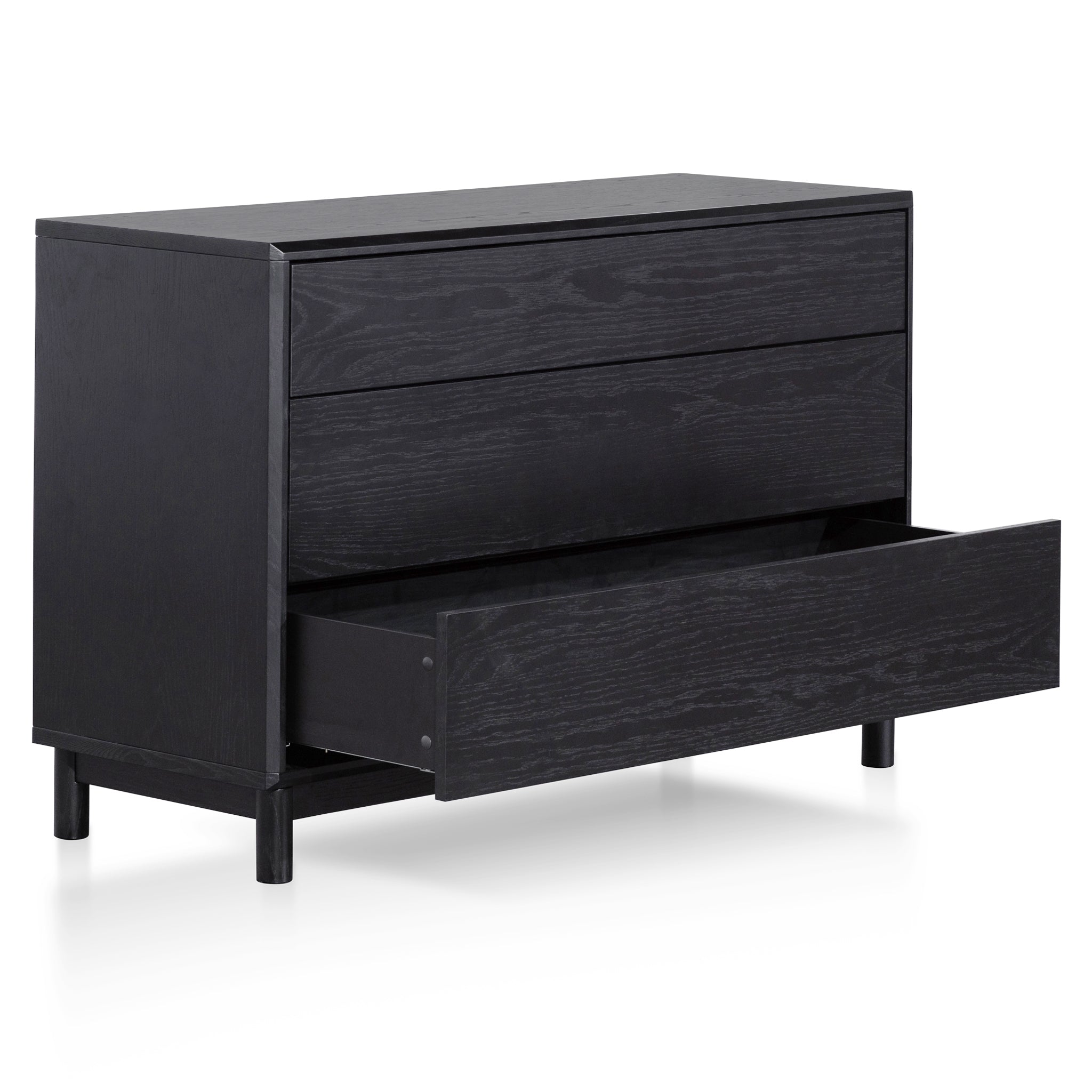 3 Drawers Padova Dresser Unit - Black Oak