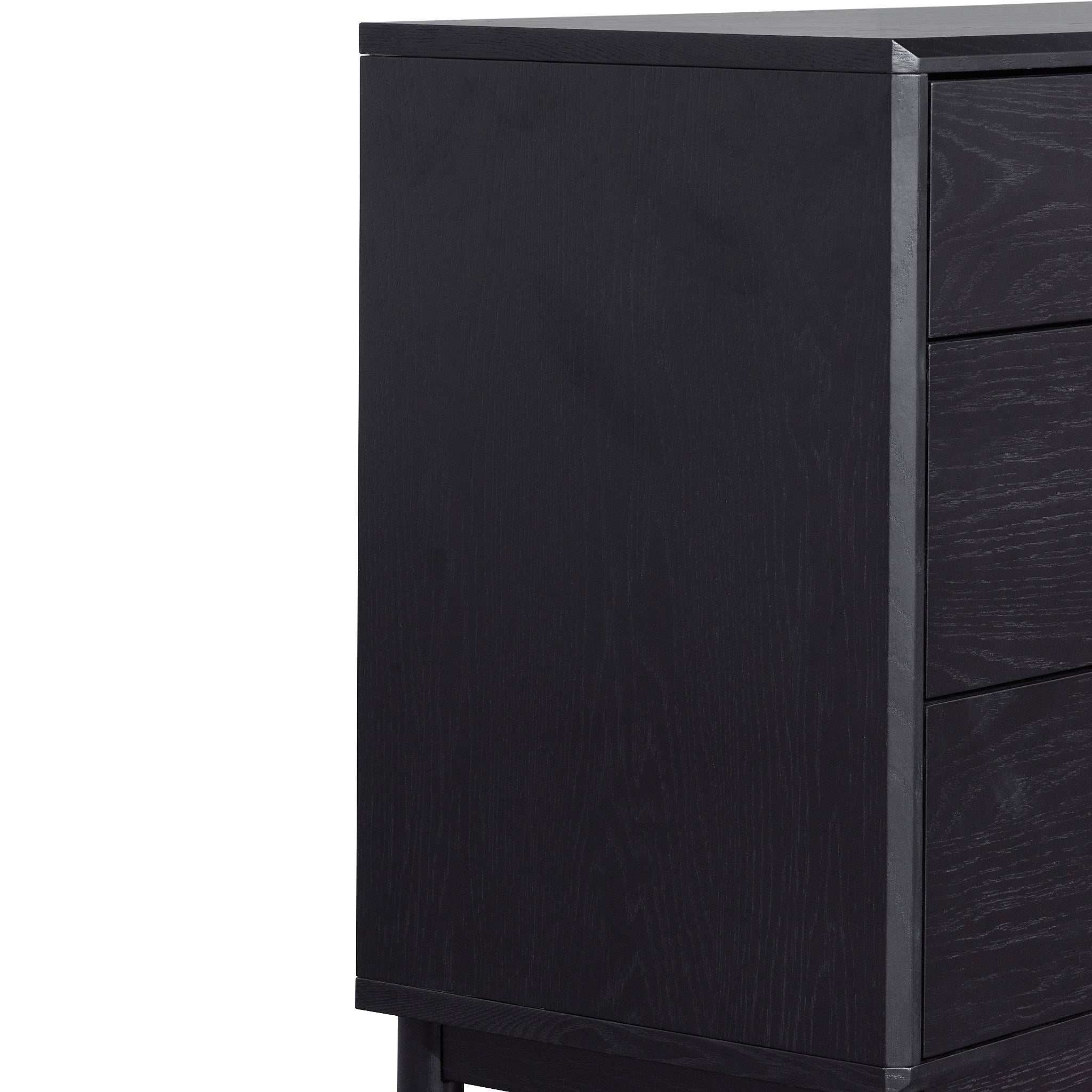 3 Drawers Padova Dresser Unit - Black Oak