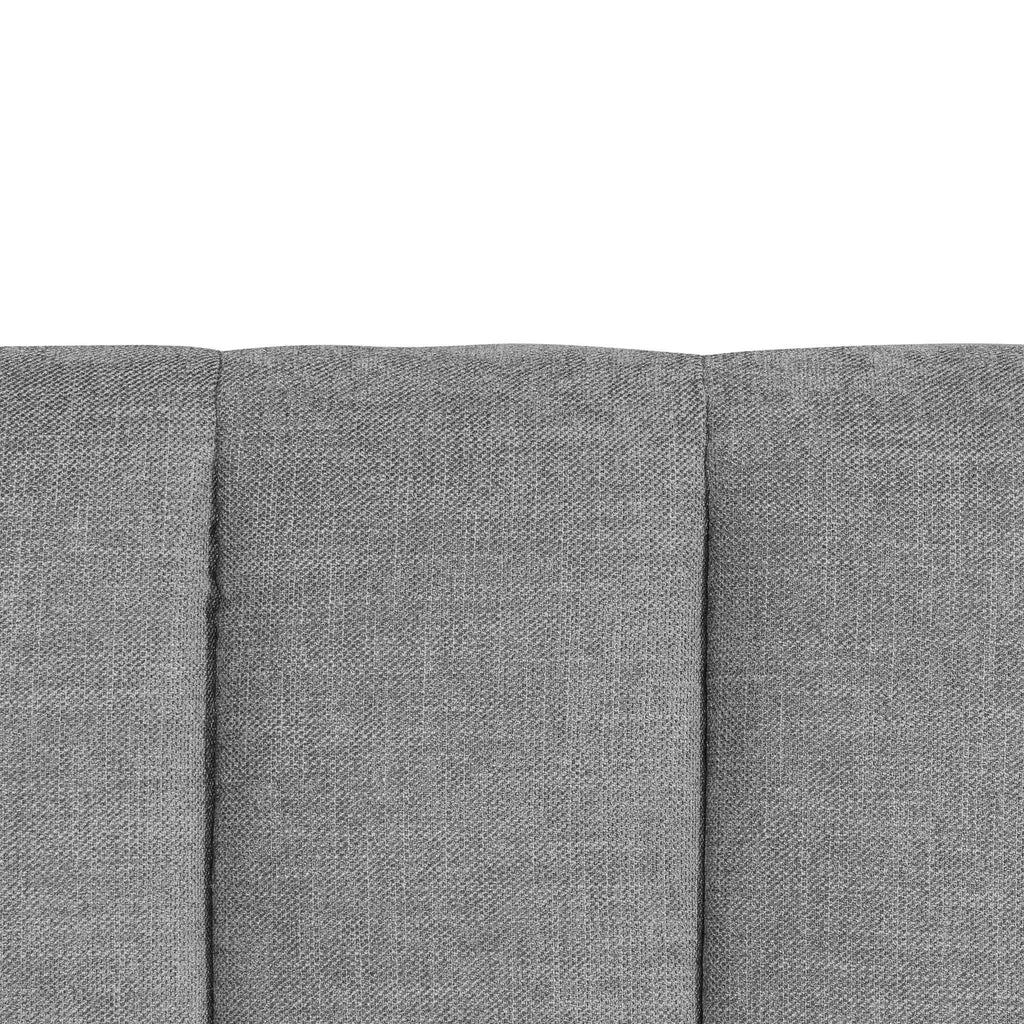 Wide Base Queen Sized Lazio Bed Frame - Flint Grey