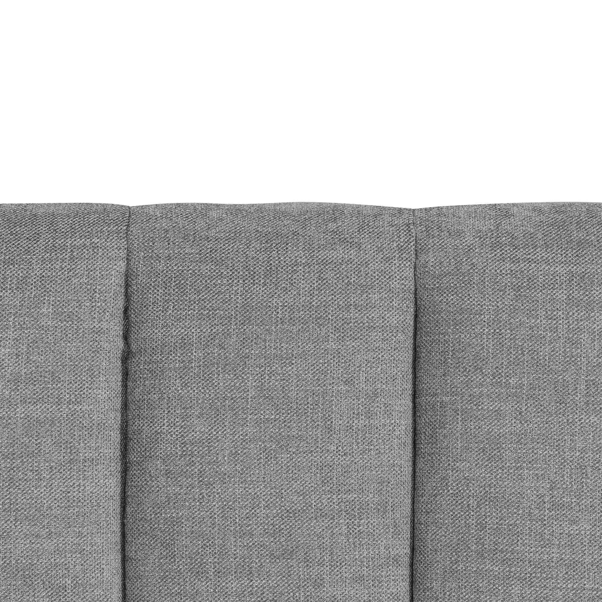 Wide Base Queen Sized Lazio Bed Frame - Flint Grey