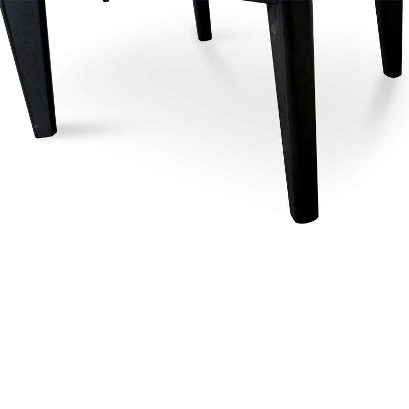 100cm Marble Venezia Coffee Table with Black Legs