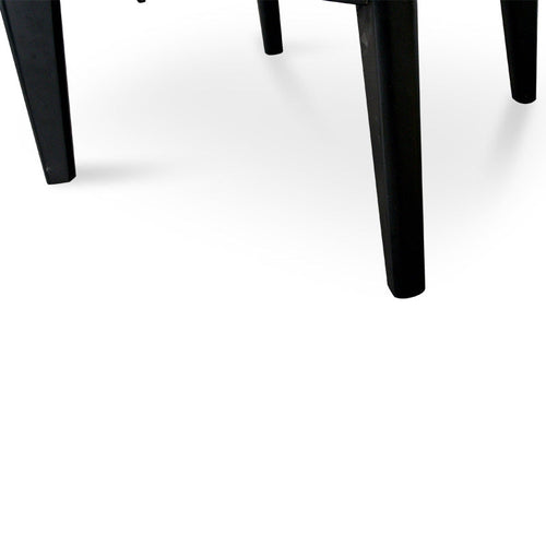100cm Marble Venezia Coffee Table with Black Legs
