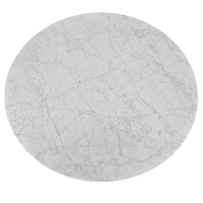100cm Marble Venezia Coffee Table with Black Legs