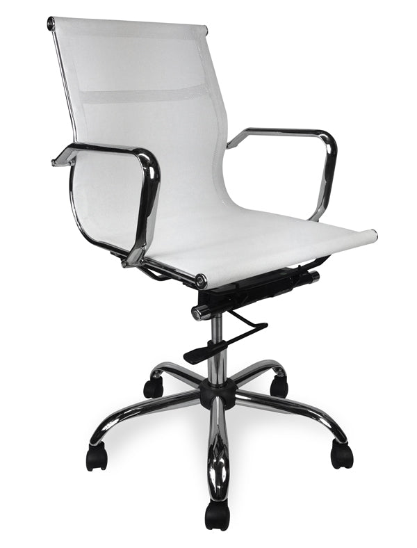 Designer Mesh Boardroom Milano Office Chair - White