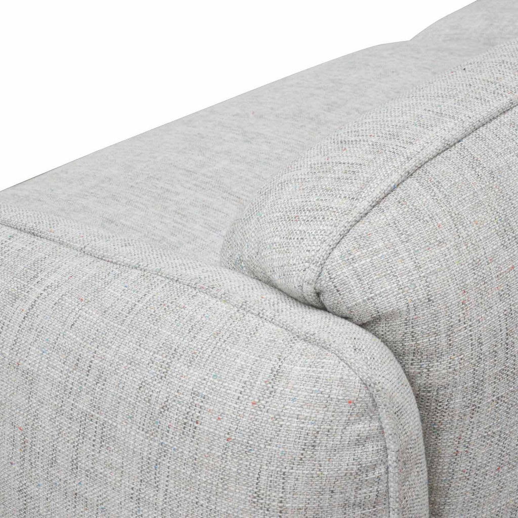 3 Seater Sofa - Light spec grey fabric