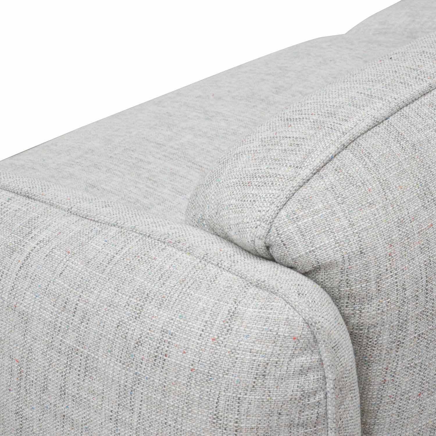 3 Seater Sofa - Light spec grey fabric