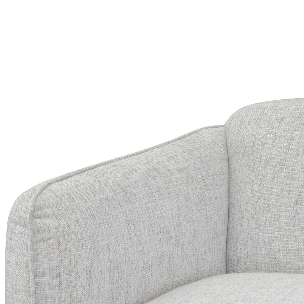 3 Seater Sofa - Light spec grey fabric