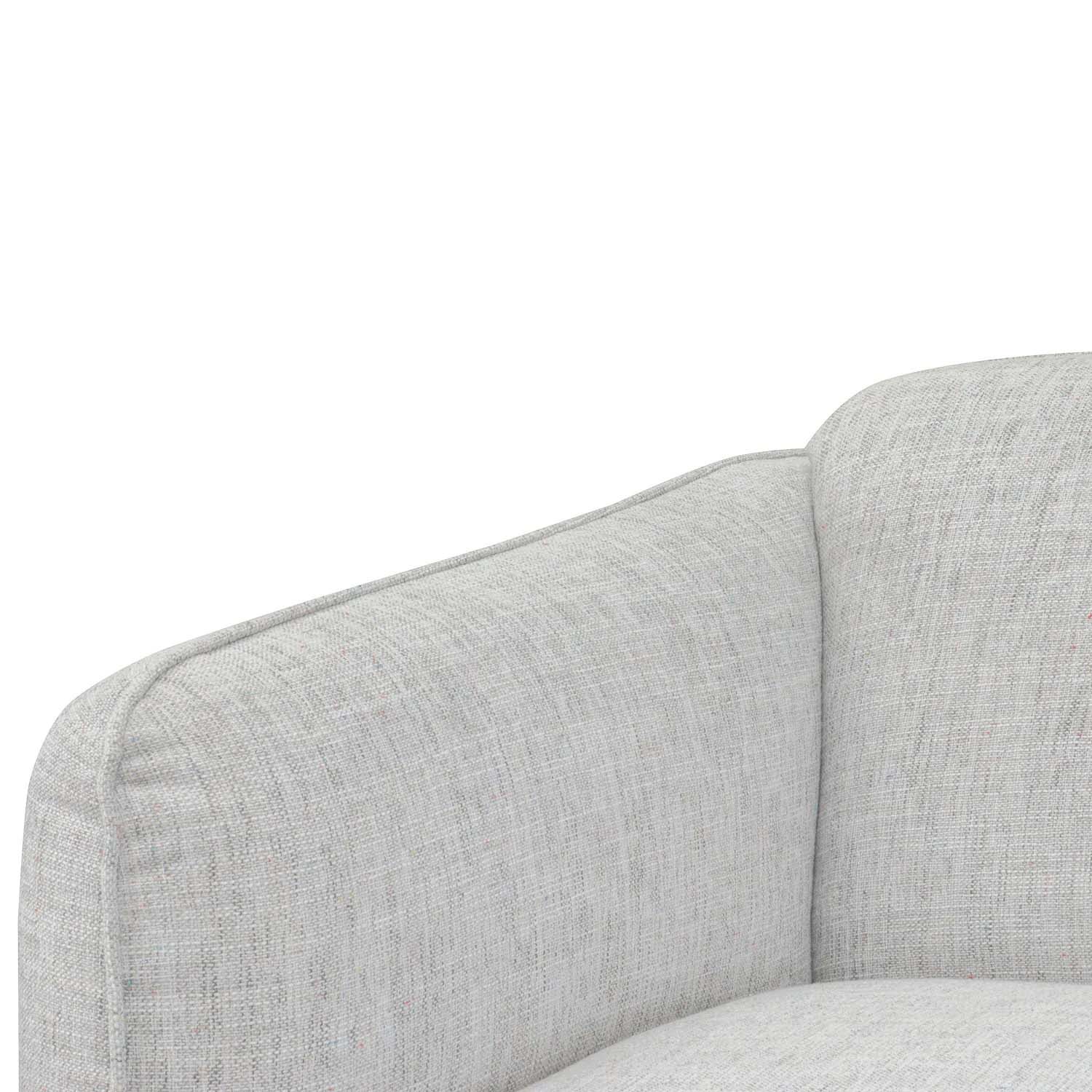3 Seater Sofa - Light spec grey fabric